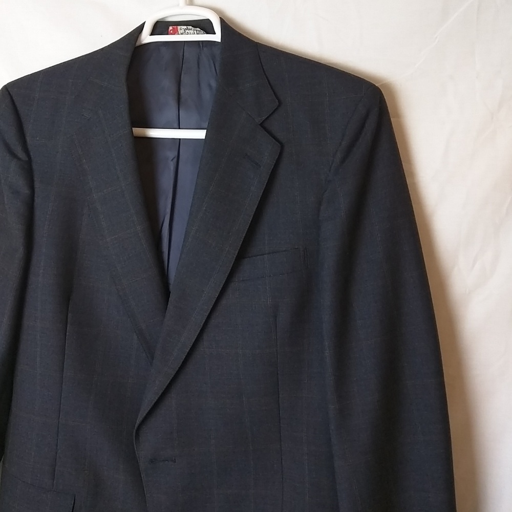 Austin Reed Mens Suit Color Grey Windowpane - Picture 2 of 8